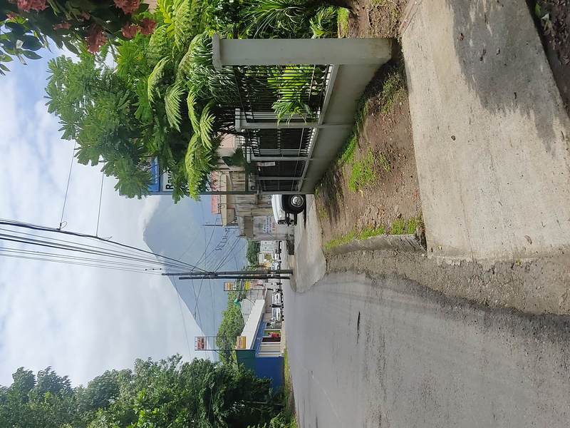 Arenal Volcano view in downtown La Fortuna, La Fortuna, Alajuela